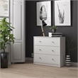 Pemberly Row Contemporary 3-Drawer Engineered Wood Chest in White