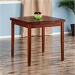 Pemberly Row Drop Leaf Transitional Solid Wood Dining Table in Rich Walnut