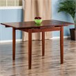 Pemberly Row Drop Leaf Transitional Solid Wood Dining Table in Rich Walnut