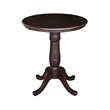 Pemberly Row Round Wood Counter Height Dining Table in Brown