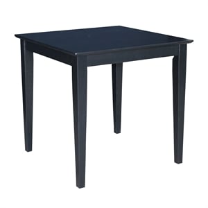 Pemberly Row 30&quot Solid Wood Top Table in Black