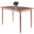 Pemberly Row Transitional Solid Wood Dining Table in Natural