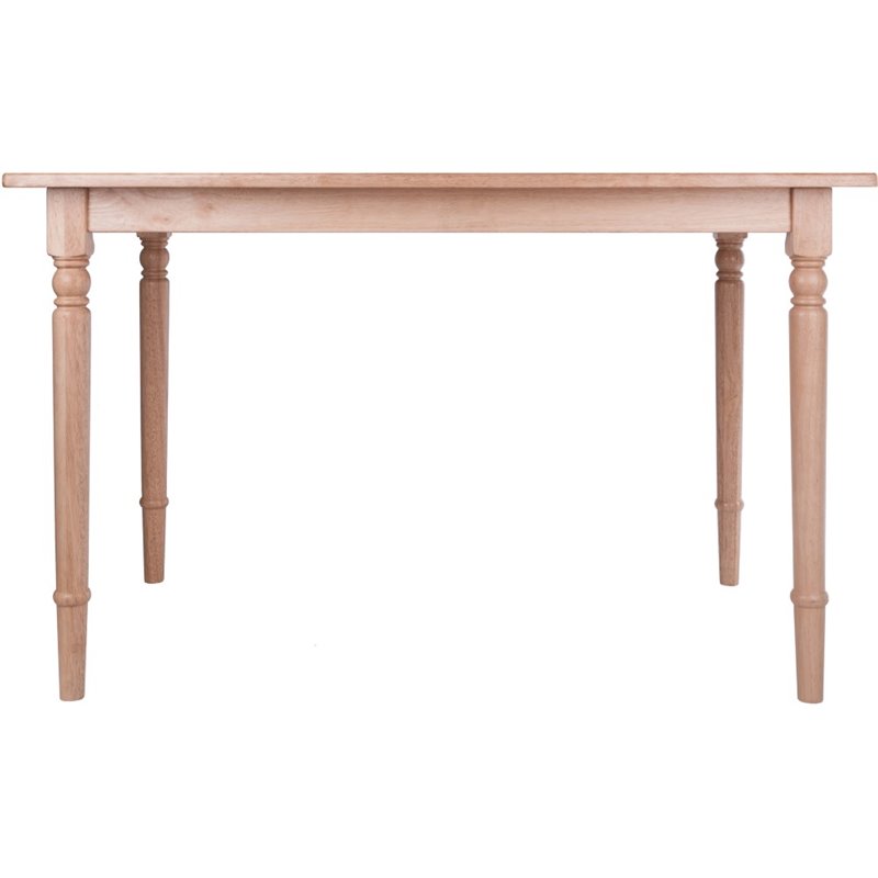 Pemberly Row Transitional Solid Wood Dining Table in Natural