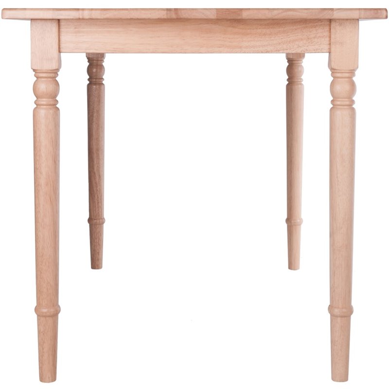 Pemberly Row Transitional Solid Wood Dining Table in Natural