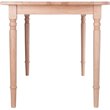 Pemberly Row Transitional Solid Wood Dining Table in Natural