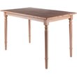 Pemberly Row Transitional Solid Wood Dining Table in Natural