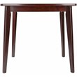 Pemberly Row Square Transitional Solid Wood Dining Table in Walnut