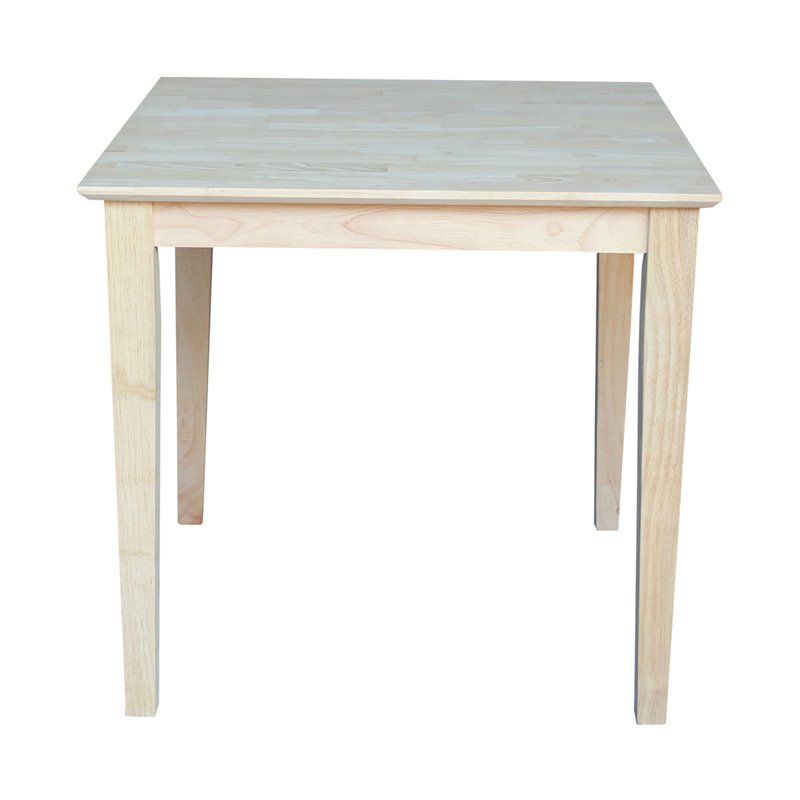 Pemberly Row Solid Wood Top Table in Natural