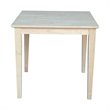 Pemberly Row Solid Wood Top Table in Natural