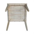 Pemberly Row Solid Wood Top Table in Natural