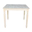 Pemberly Row Solid Wood Top Dining Table in Natural