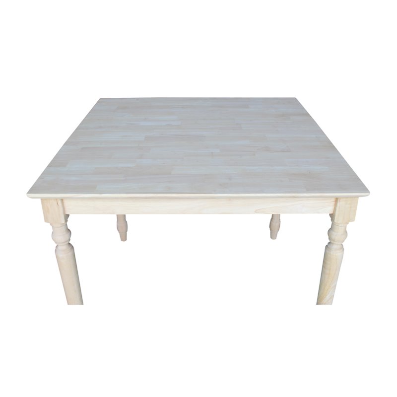 Pemberly Row Solid Wood Top Dining Table in Natural