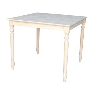 Pemberly Row Solid Wood Top Dining Table in Natural