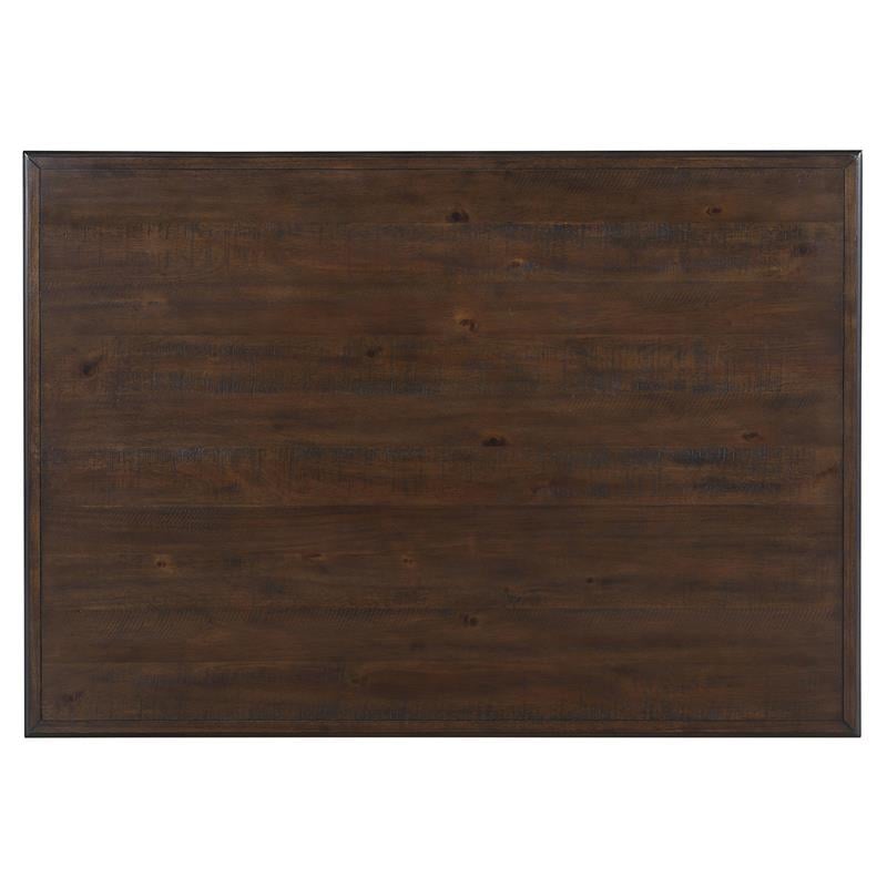 Pemberly Row Wood 4-Drawer Counter Height Dining Room Table in Black