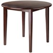Pemberly Row 3-Piece Drop Leaf Transitional Solid Wood Dining Set in Rich Walnut