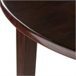 Pemberly Row 3-Piece Drop Leaf Solid Wood Dining Set w/ Round Tabletop in Walnut