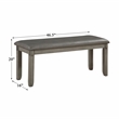 Pemberly Row 6 Piece Wood Dining Set in Gray