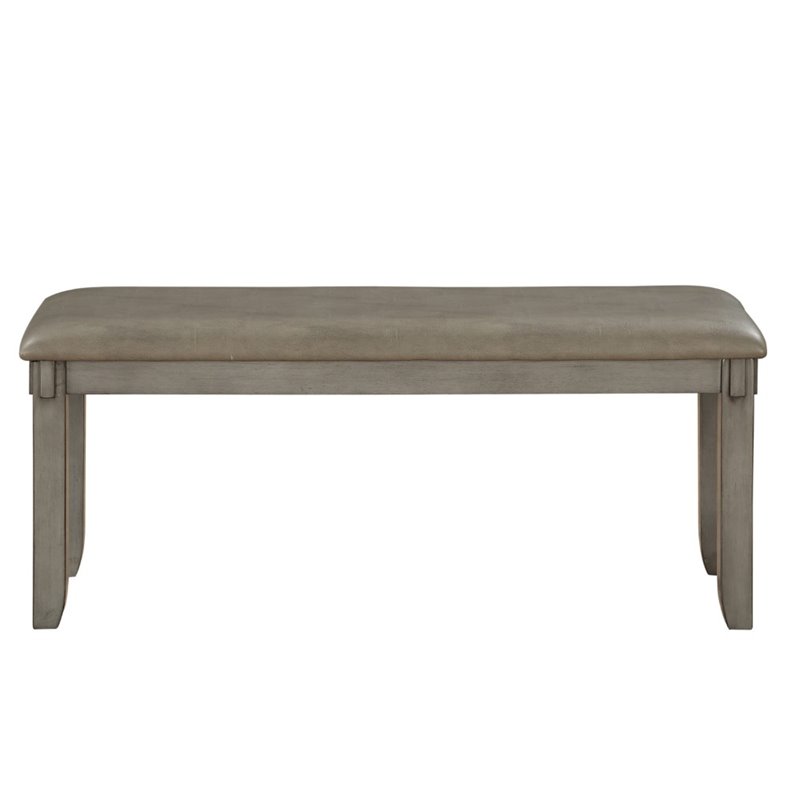 Pemberly Row 6 Piece Wood Dining Set in Gray