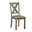 Pemberly Row 6 Piece Wood Dining Set in Gray