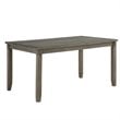 Pemberly Row 6 Piece Wood Dining Set in Gray