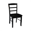Pemberly Row Ladderback Dining Chair in Black (Set of 2)
