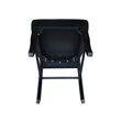 Pemberly Row Ladderback Dining Chair in Black (Set of 2)