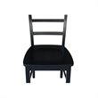 Pemberly Row Ladderback Dining Chair in Black (Set of 2)