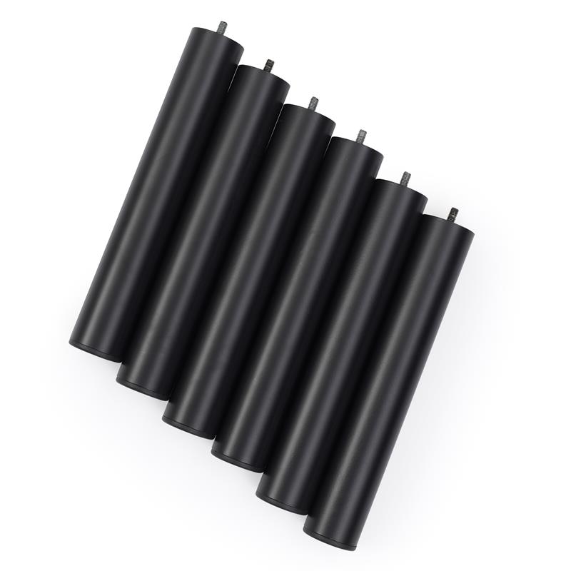 Pemberly Row Transitional Metal Model H Adjustable King Split Bed Base in Black