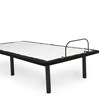Pemberly Row Transitional Metal Model H Adjustable Queen Bed Base in Black/White