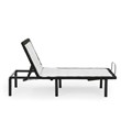 Pemberly Row Transitional Metal Model H Adjustable Twin Long Bed Base in Black