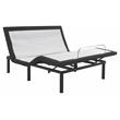 Pemberly Row Metal Model P Adjustable Full Bed Base in Black