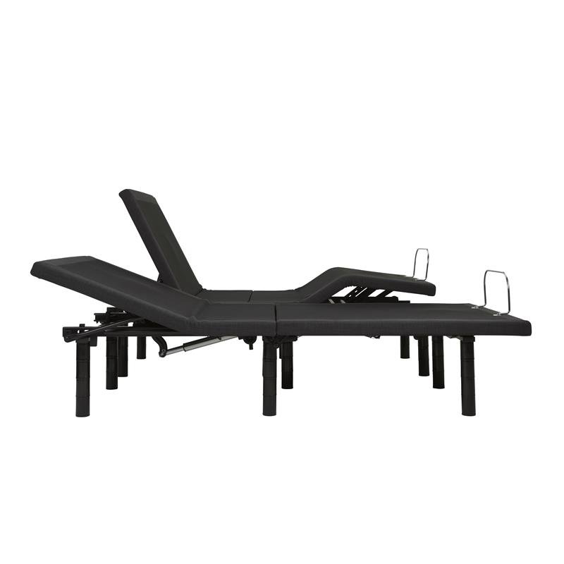 Pemberly Row Model G Adjustable Cal King Split Bed Base in Black