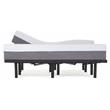 Pemberly Row Plush Cal King Split Mattress and P Bed Base in White