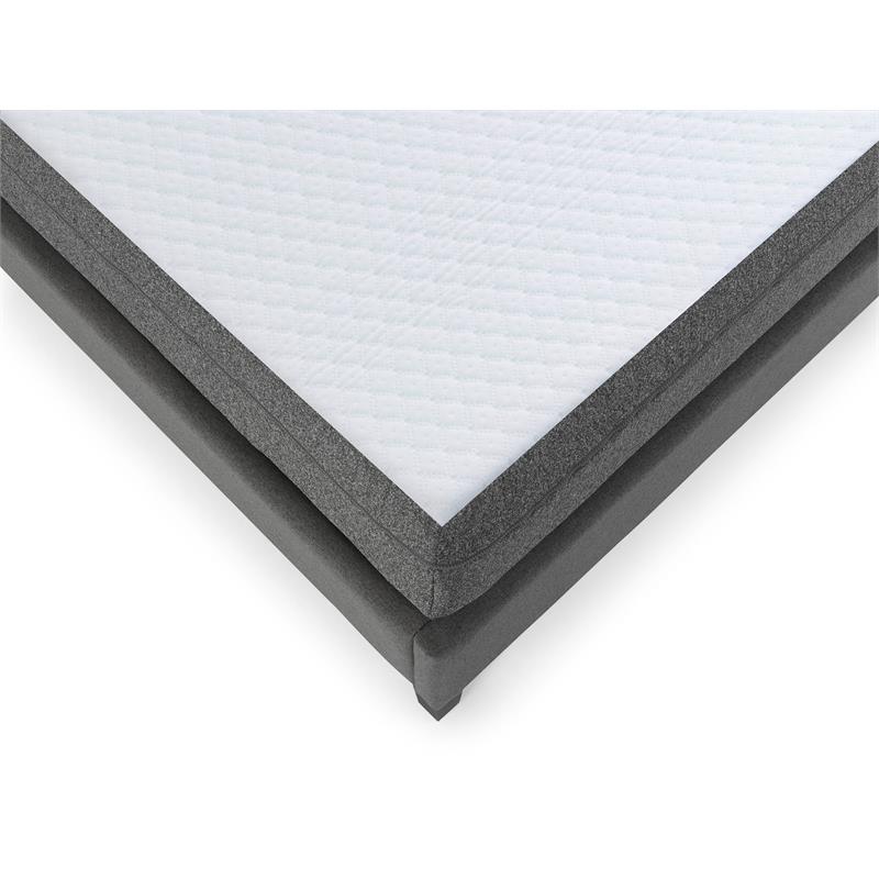 Pemberly Row Queen Foam Mattress and P Adjustable Bed Base in White