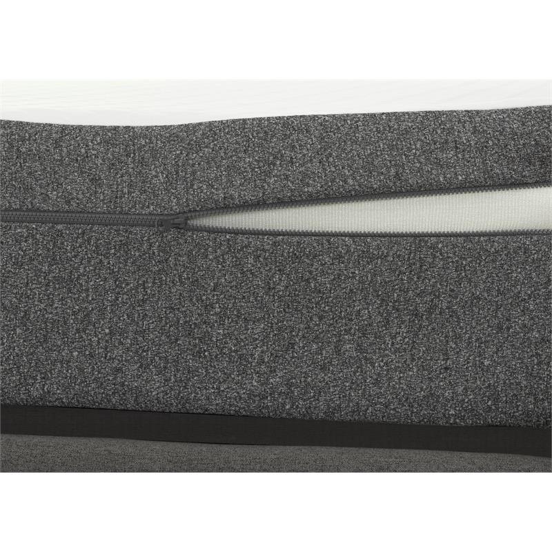 Pemberly Row Queen Foam Mattress and P Adjustable Bed Base in White