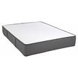 Pemberly Row Flippable King Split Mattress and H Bed Base in White