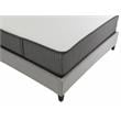Pemberly Row Flippable King Split Mattress and H Bed Base in White