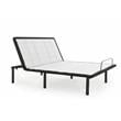Pemberly Row Flippable Queen Mattress and H Bed Base in White