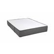 Pemberly Row Flippable Twin Long Mattress and G Bed Base in White