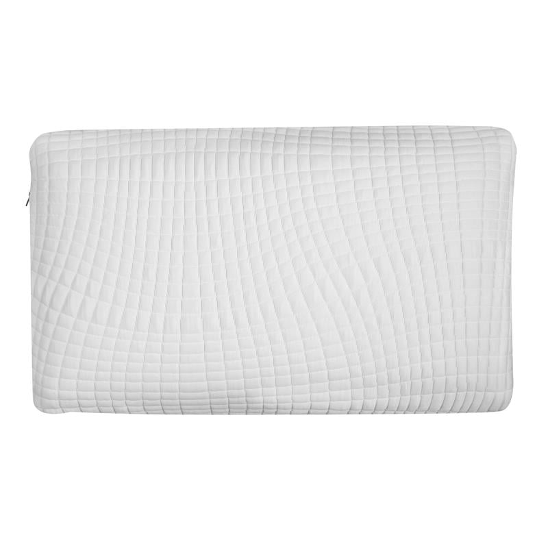 Pemberly Row Infused Ventilated King Memory Foam Pillow in White