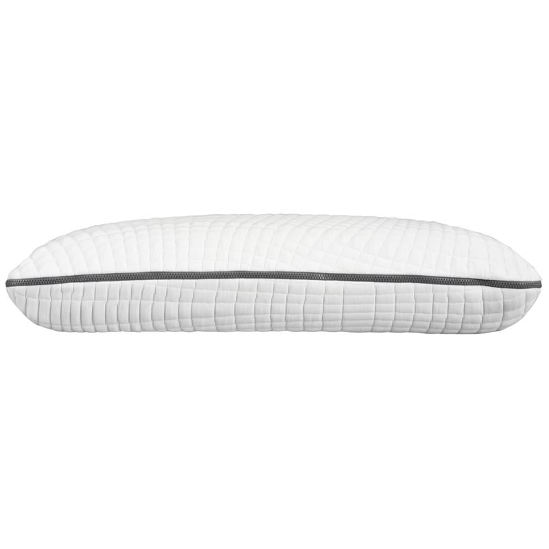 Pemberly Row Infused Ventilated Queen Memory Foam Pillow in White