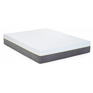 Pemberly Row Copper Twin Long Premium Memory Foam Mattress in White
