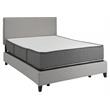 Pemberly Row Firm Flippable Cal King Memory Foam Mattress in White