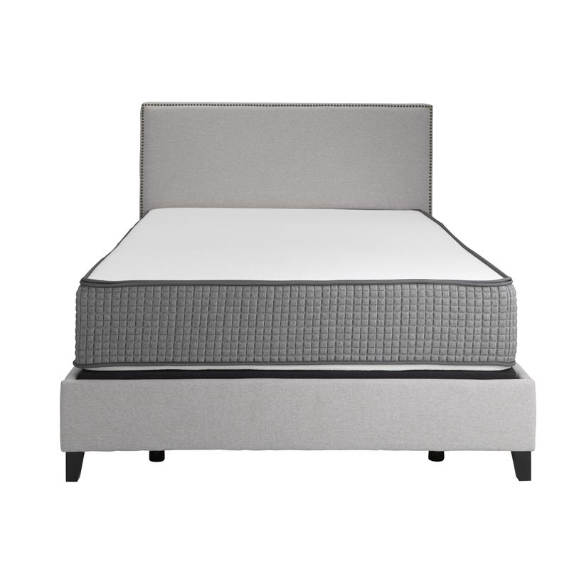 Pemberly Row Firm Flippable Cal King Memory Foam Mattress in White