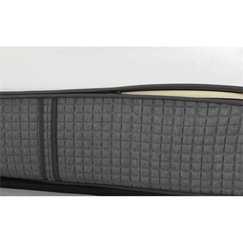 Pemberly Row Firm Flippable Cal King Memory Foam Mattress in White