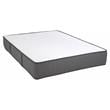 Pemberly Row Firm Flippable Twin Long Memory Foam Mattress in White