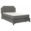 Pemberly Row Firm Gel Infused Twin Long Memory Foam Mattress in White