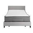 Pemberly Row Flippable King Split Mattress and G Bed Base in White
