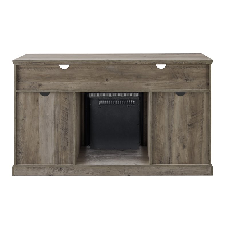 Pemberly Row Transitional Wood Fireplace TV Stand for TVs up to 58