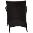Pemberly Row  Patio Dining Arm Chair in Espresso and Mocha